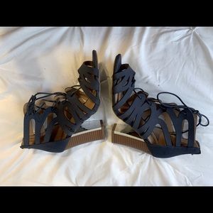 Call It Spring blocked laced up heel